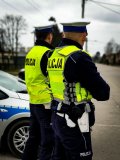 sylwetki policjantów RD z KPP Mońki