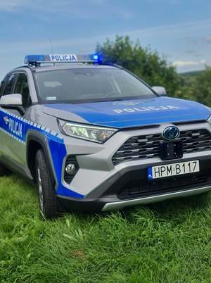 radiowóz monieckiej policji