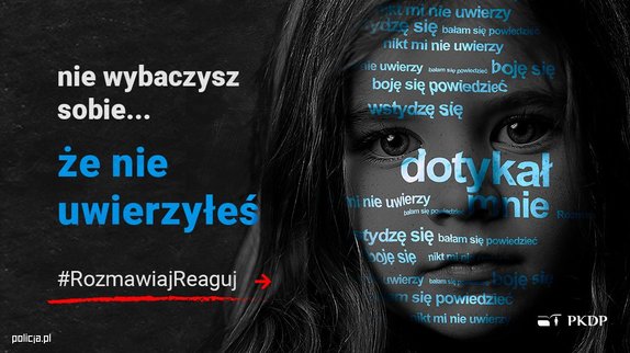 plakat kampanii #ROZMAWIAJ#REAGUJ