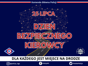 plakat promujący dzień bezpiecznego kierowcy