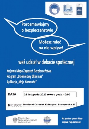 plakat debaty społecznej