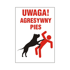 grafika agresywny pies, zdjęcie poglądowe