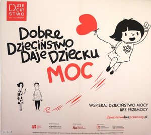 grafika plakatu dzieciństwo bez przemocy