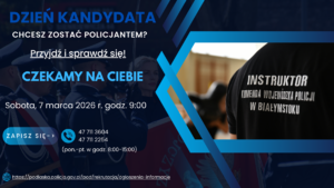 plakat Dzień Kandydata 7 marca 2026
